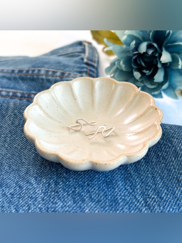 Pura Vida Wave Earrings.